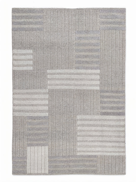 Hand-Woven Multi-Stripe Rug